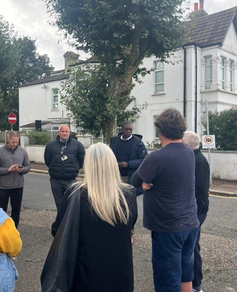 Bayo Alaba MP Street meeting Westcliff