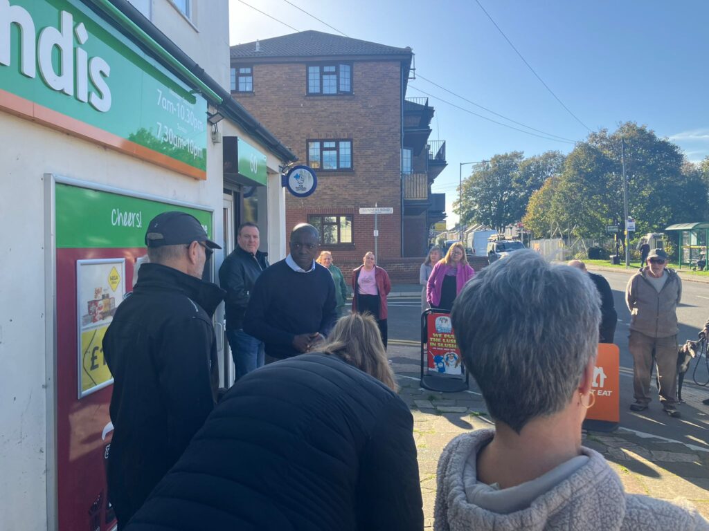 Bayo Alaba MP Street meeting shoebury