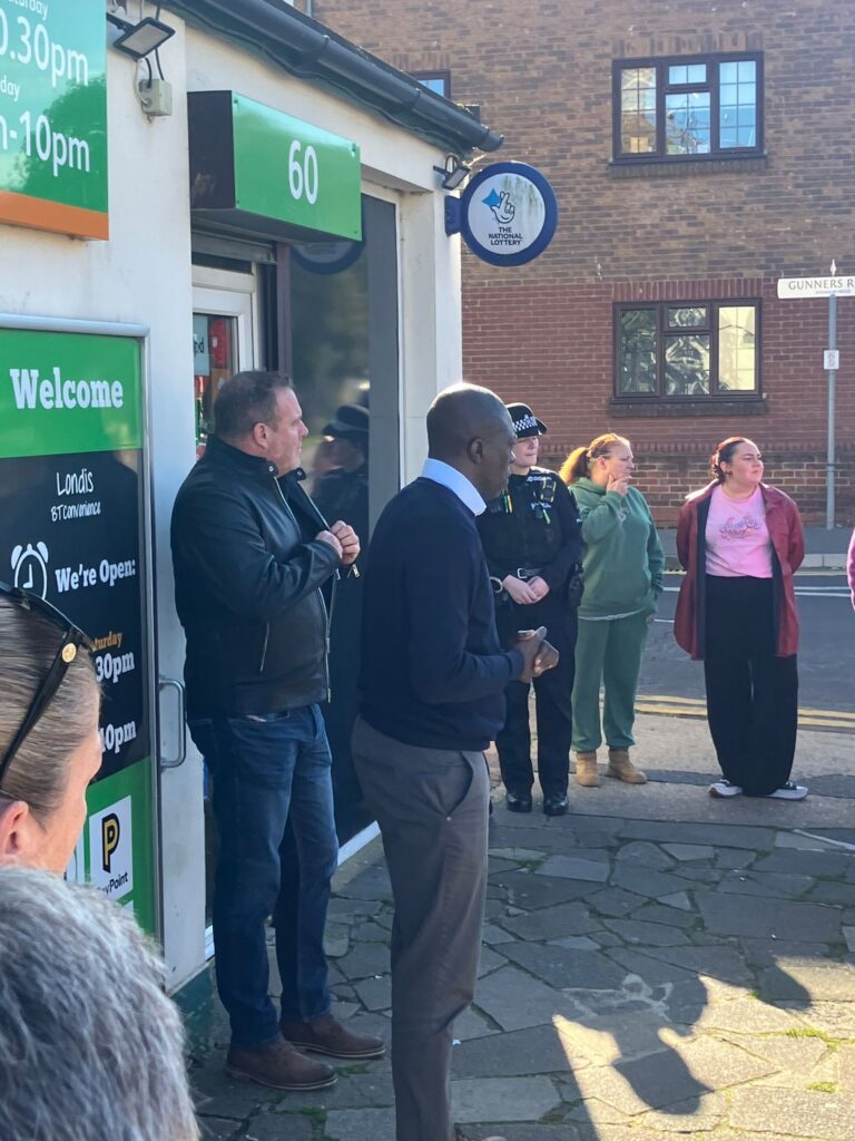 Bayo Alaba MP Street meeting shoebury